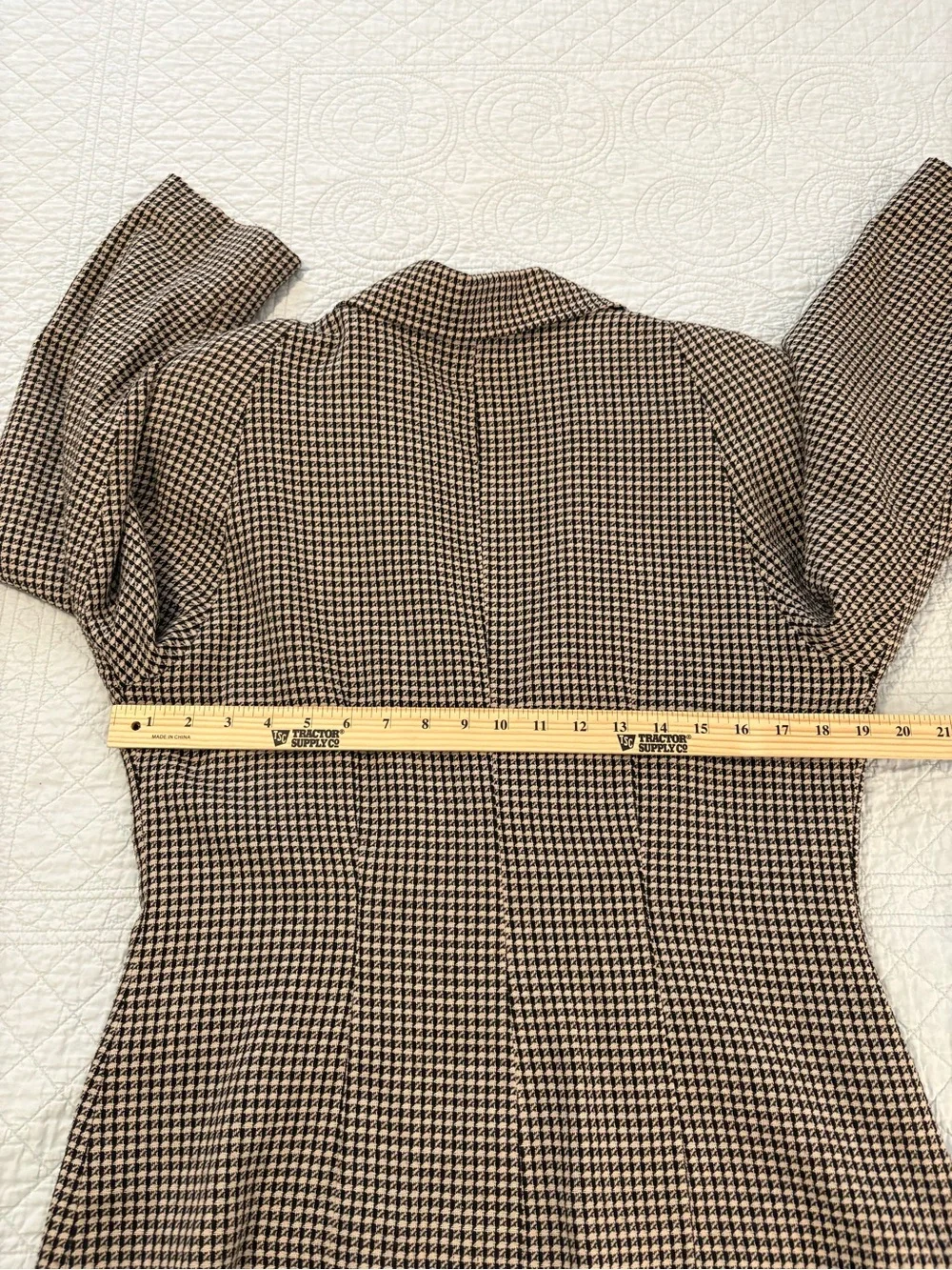 Vintage 80’s Wyndham Collection houndstooth blazer jacket. Size 10